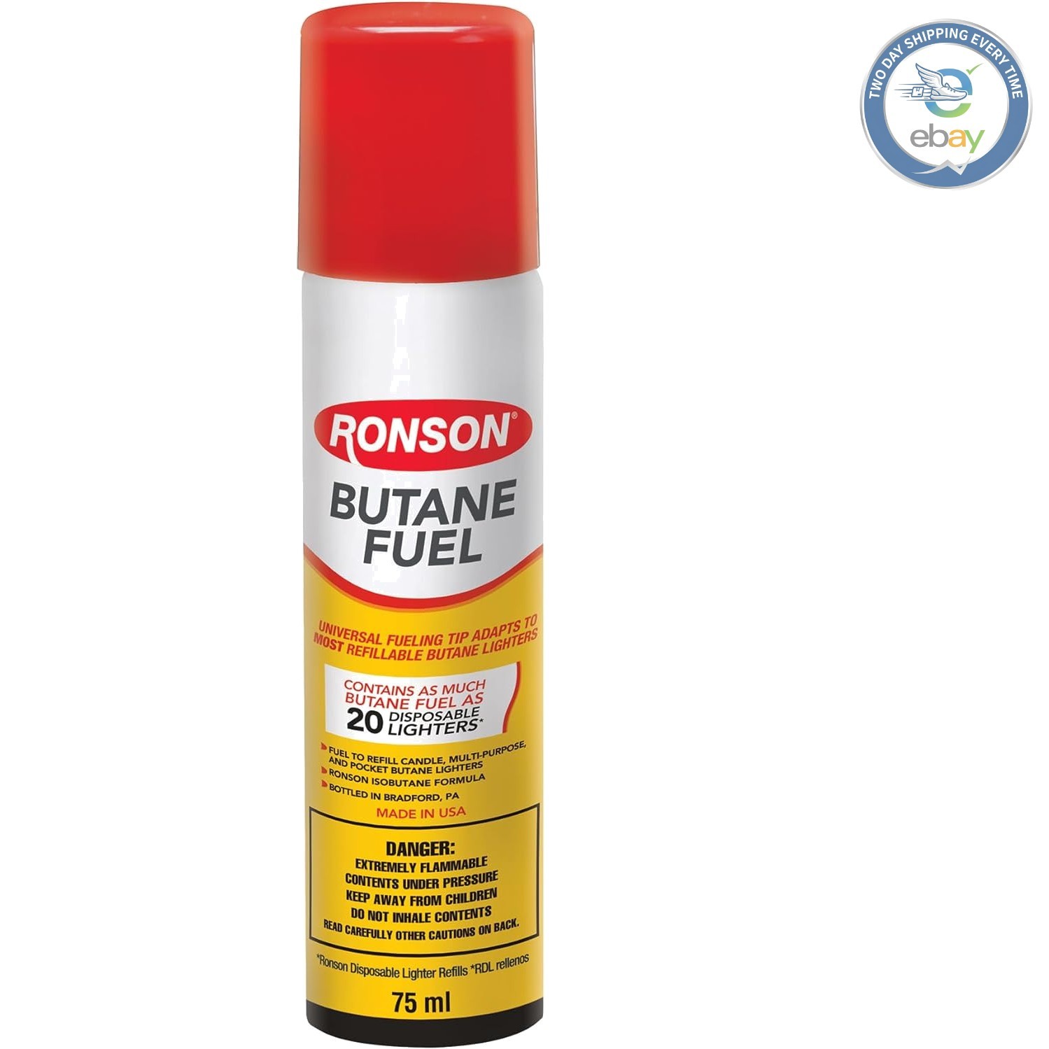 Universal Butane Fuel Refill 75ml – Reliable Fluid for Kitchen & Torch Lighters