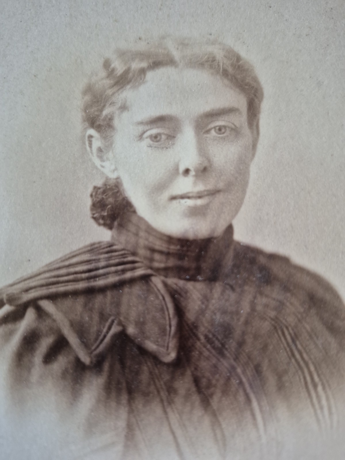 Antique Photo Cabinet Card Woman Lettie Armiger Riley Batlimore Maryland 1880s