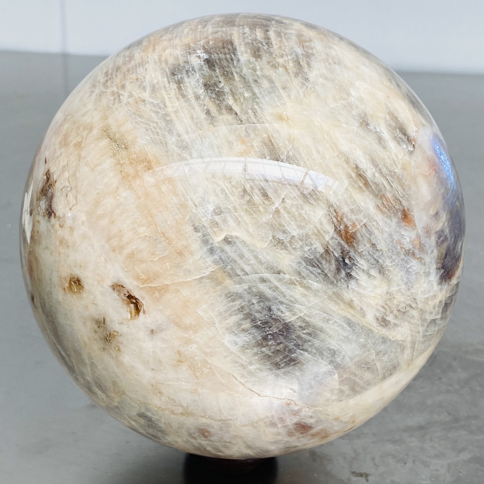 Natural Gray moonstone sphere quartz Crystal ball Healing 3800G (8.37LB)