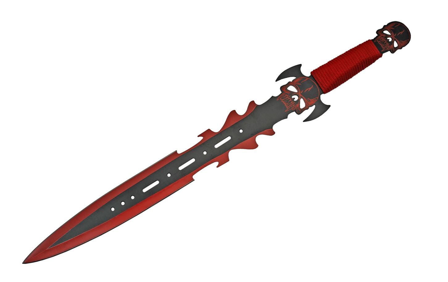 Fantasy Skull Splitter Ninja Sword 27″ Stainless Steel Blade Cord Wrapped Handle