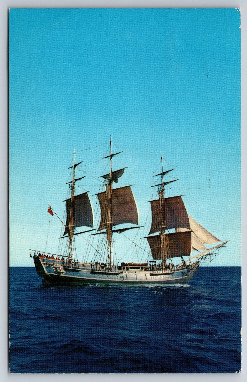 Postcard 1963 HMS Bounty Halifax Nova Scotia Smith Rhuland MGM Studios