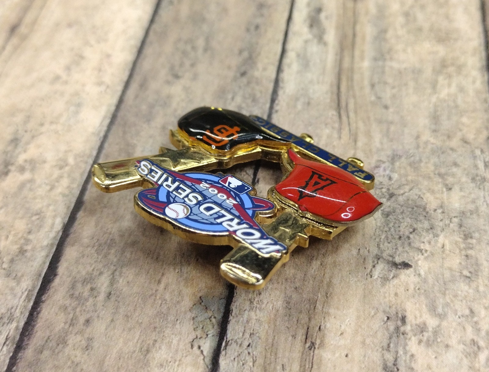 World Series 2002 Fall Classic Lapel Hat Pin Pinback Enameled Metal