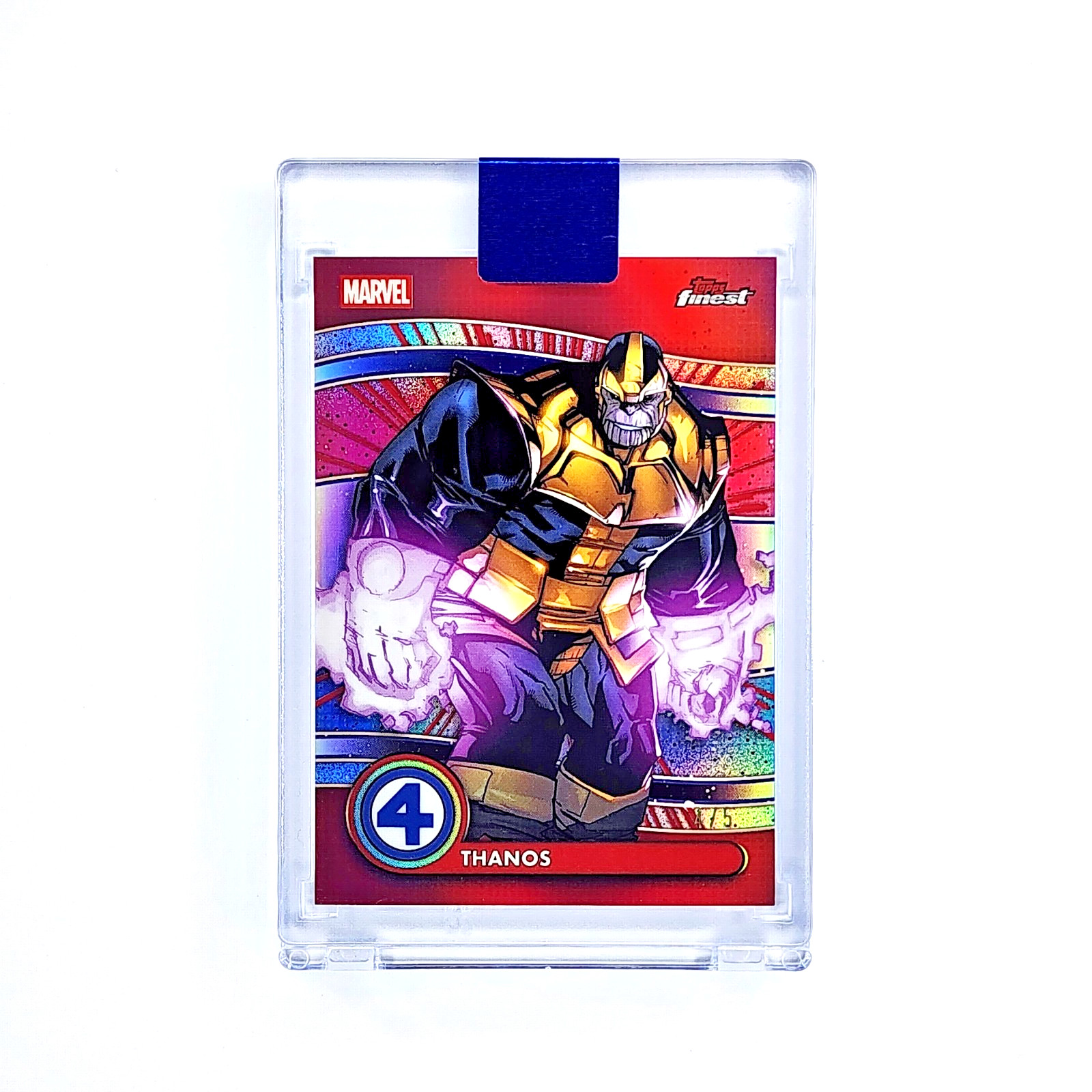 Thanos #079 Red Refractor /5 2026 Topps Finest Fantastic Four 65th Anniversary