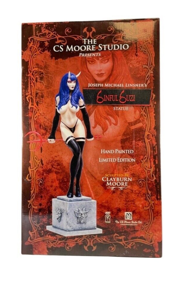 Sinful Suzi Statue Clayburn Moore 2008 Joseph Michael Linsner 1010/1200 NEW