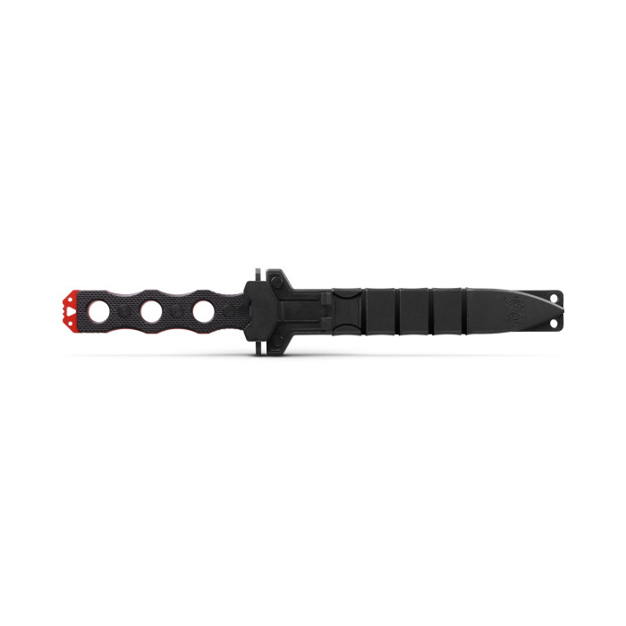 Benchmade Fixed Blade 6.85″ Trainer Black G10 Red Stainless Knife 185T