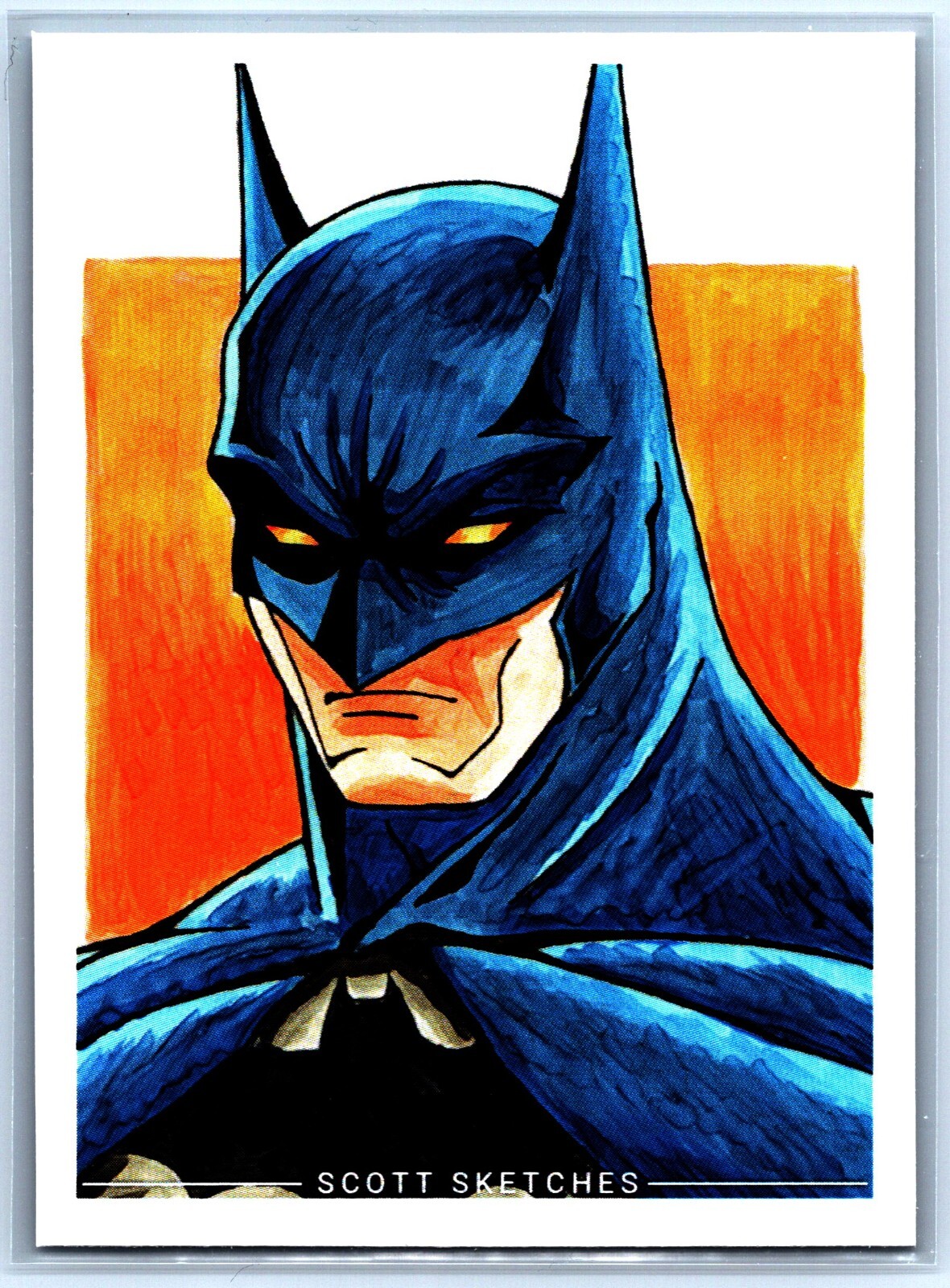 Batman Sketch Card – Scott Sketches Fan Art Trading Card