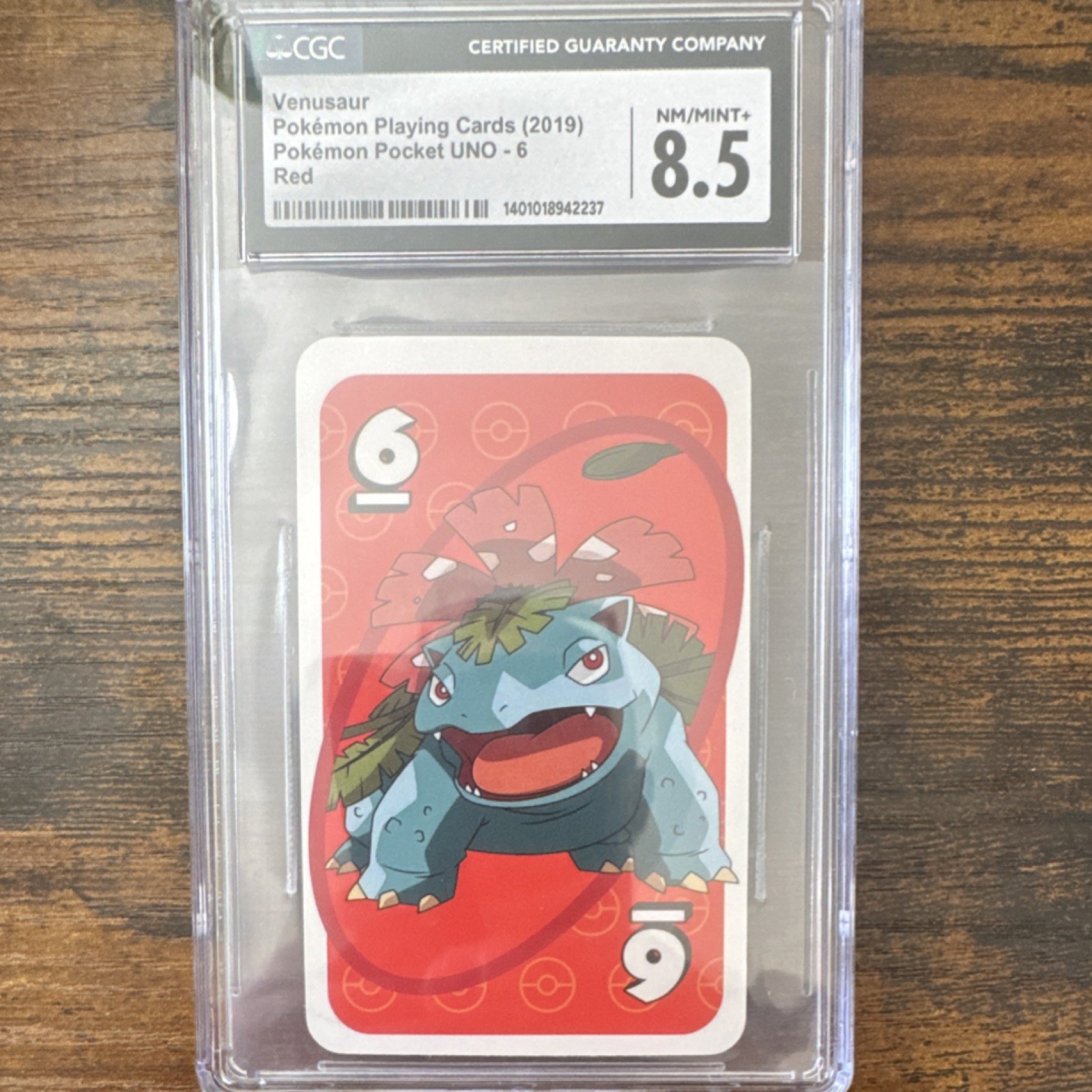 Pokémon Pocket UNO Venusaur Red #6 CGC 8.5 2019 Non-Sport Trading Card