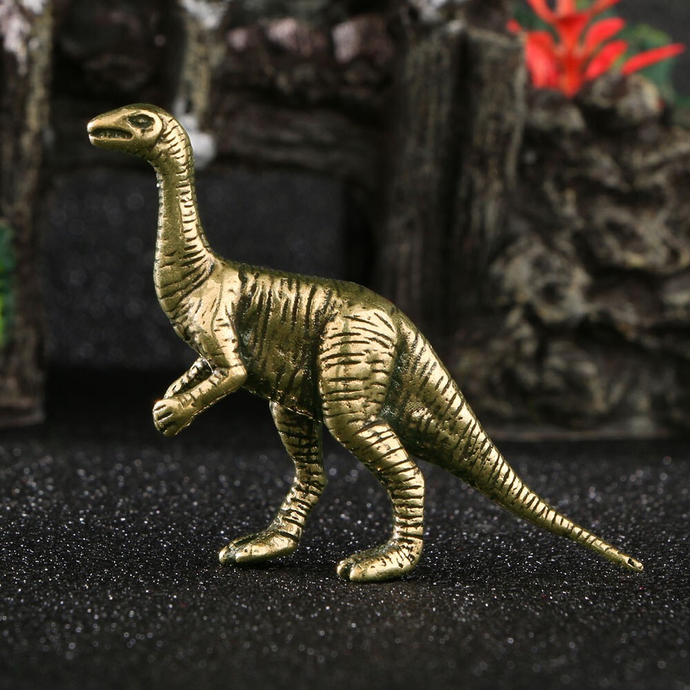 Brass Dinosaur Figurine Statue Animal Figurines Toys House Desktop Decoration