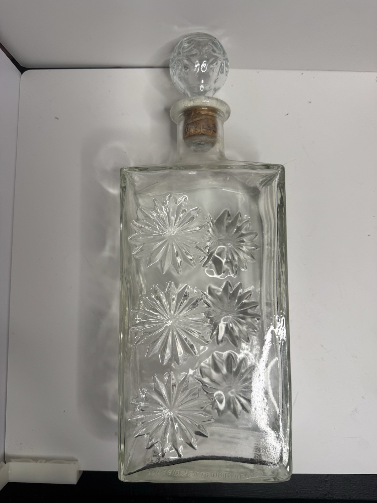 Vintage Mid-Century Starburst Liquor Decanter