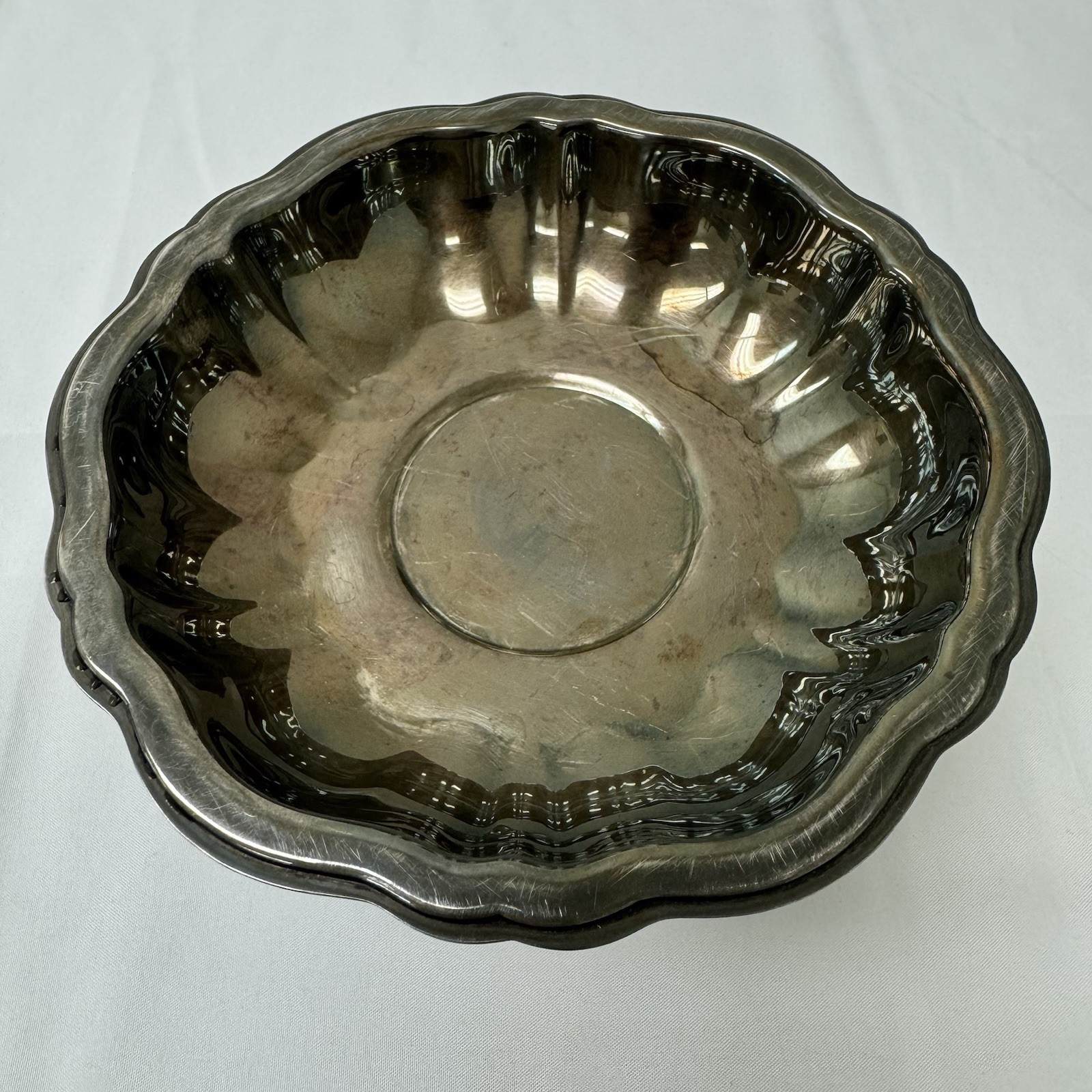 Vintage Oneida Silver Plated Candy / Mint Dish – 5.75″
