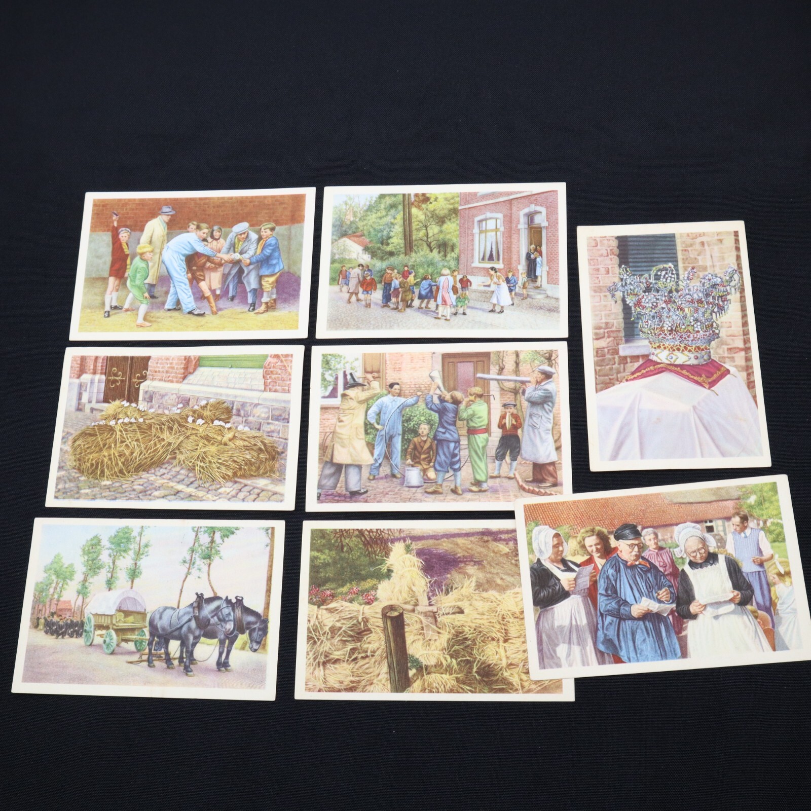 116 Belgian (Belge) Folklore Colored Trade Card Lot – Côte d’Or 2nd Series 3 x 5