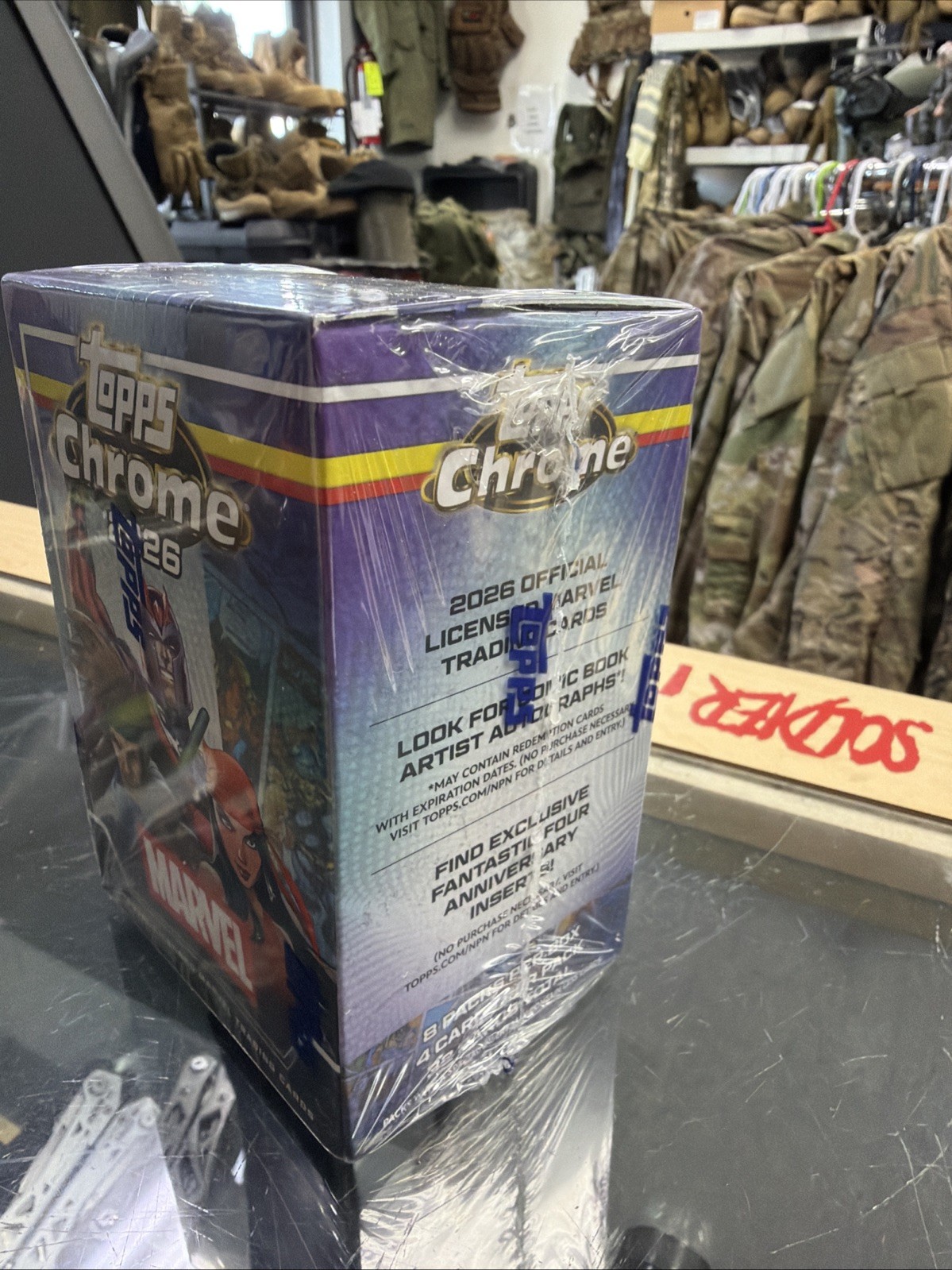 2026 TOPPS CHROME MARVEL COMICS VALUE BLASTER BOX (32 Cards) IN HAND