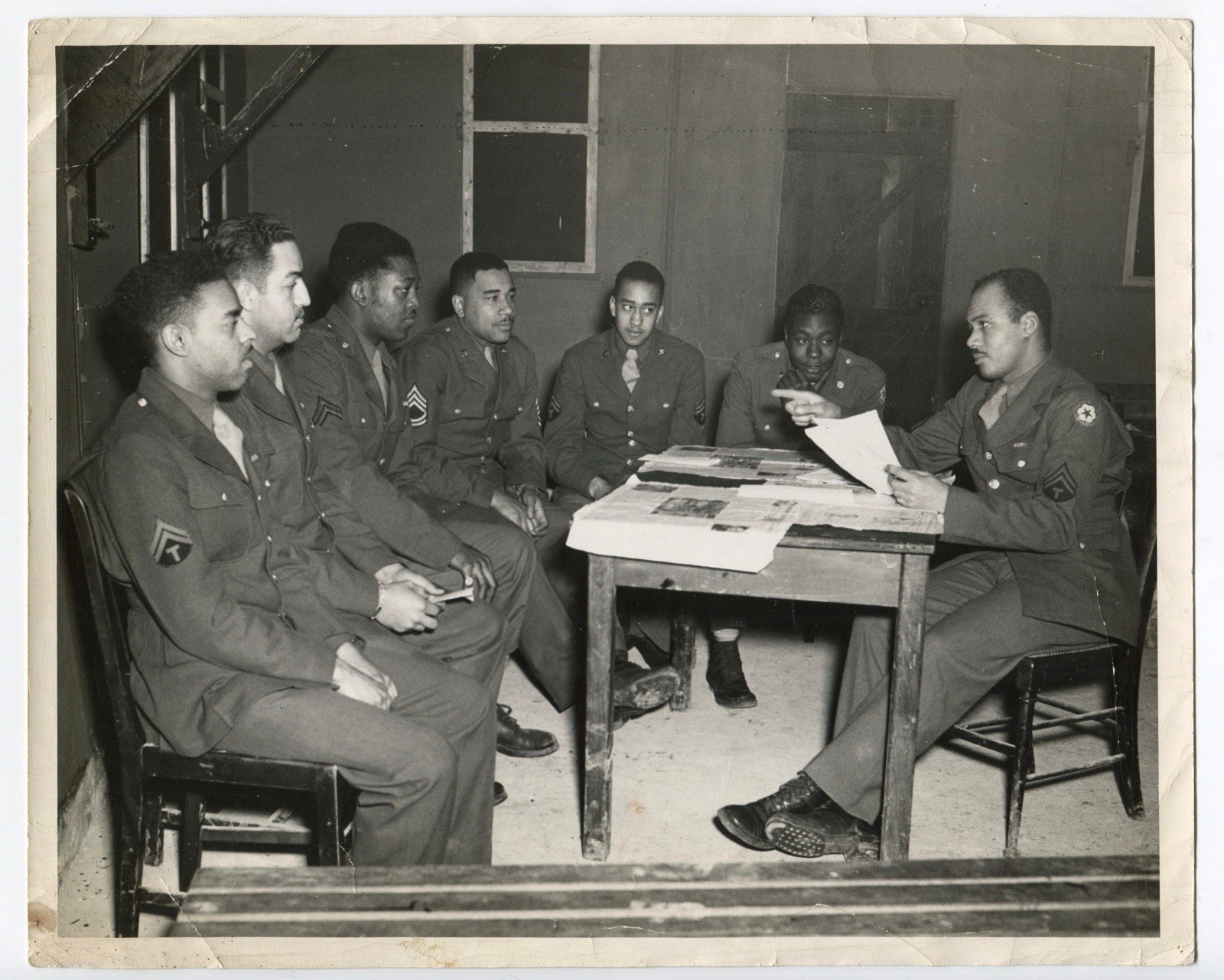 Marked Confidential, African American Men, World War Two, Large Format Photo
