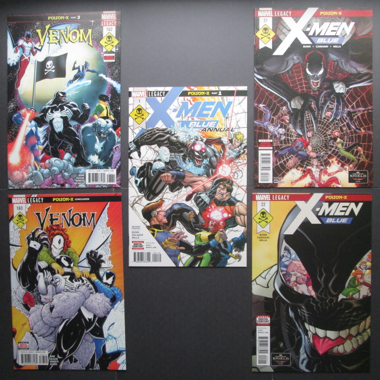 Venom #162-163 / X-Men Blue #21-22, Annual 1 (Complete Poison-X Story Arc)