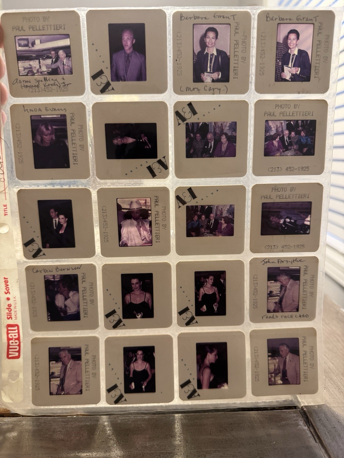 SIPA-PRESS 35mm Color Press Photo Film Slides Emmy Awards 1987 Pellettieri x200