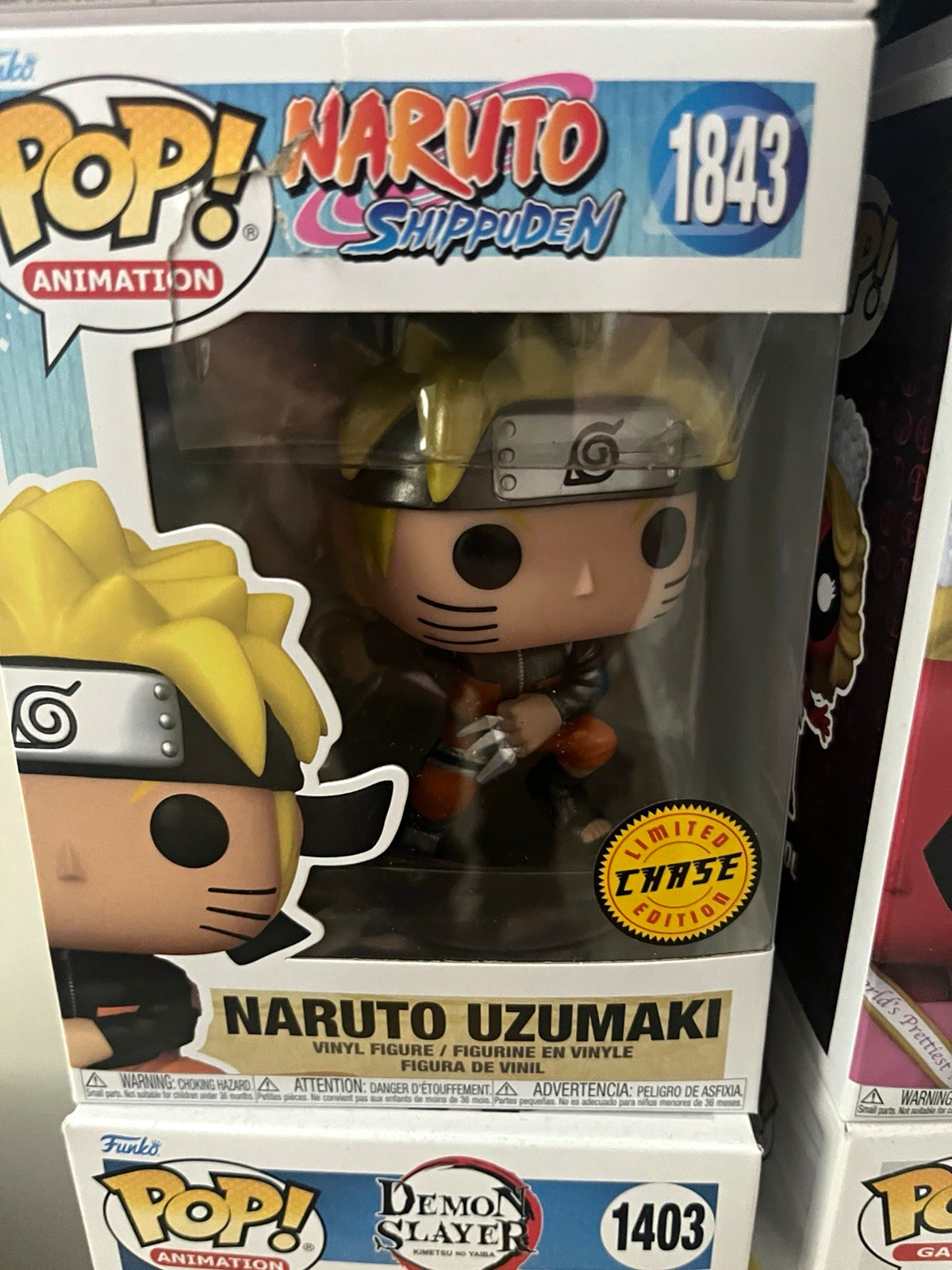 Funko Pop! Animation Naruto Shippuden Naruto Uzumaki Chase #1843 Vinyl Figure