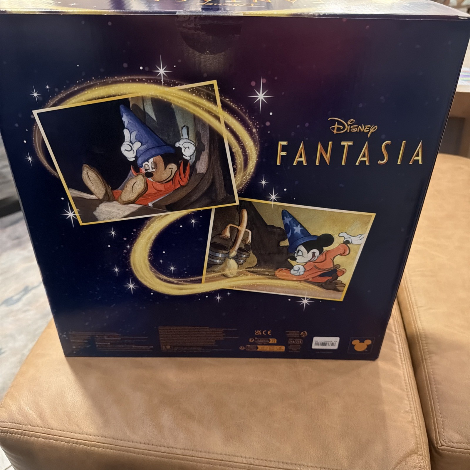 Disney Sorcerer Mickey Mouse & Magic Broom Plush RARE Fantasia 85th Anniversary