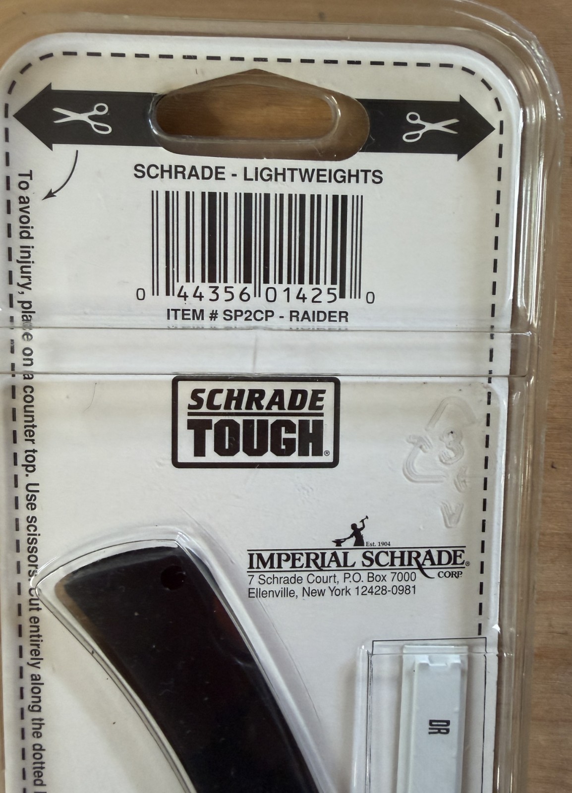 Schrade Lightweight Lock Back Pocket Knife SP2 – Raider Made In USA ~ New In Pkg