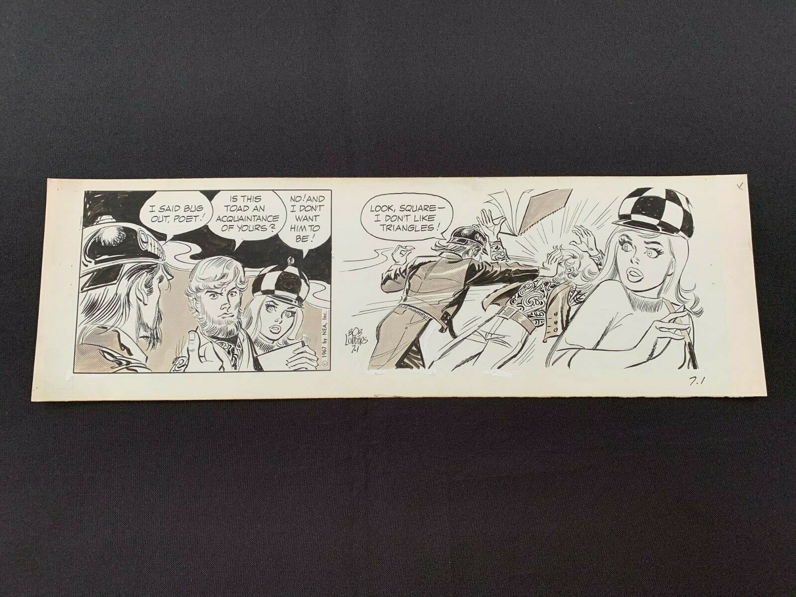 #670701: Original Daily Strip Art ROBIN MALONE by Bob Lubbers July 1, 1967