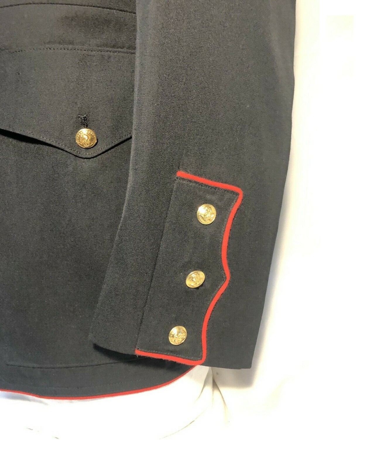 USMC MEN’S 40R DRESS COAT BLUE MC 2312 POLY WOOL BLUES UNIFORM TUNIC TOP MARINE
