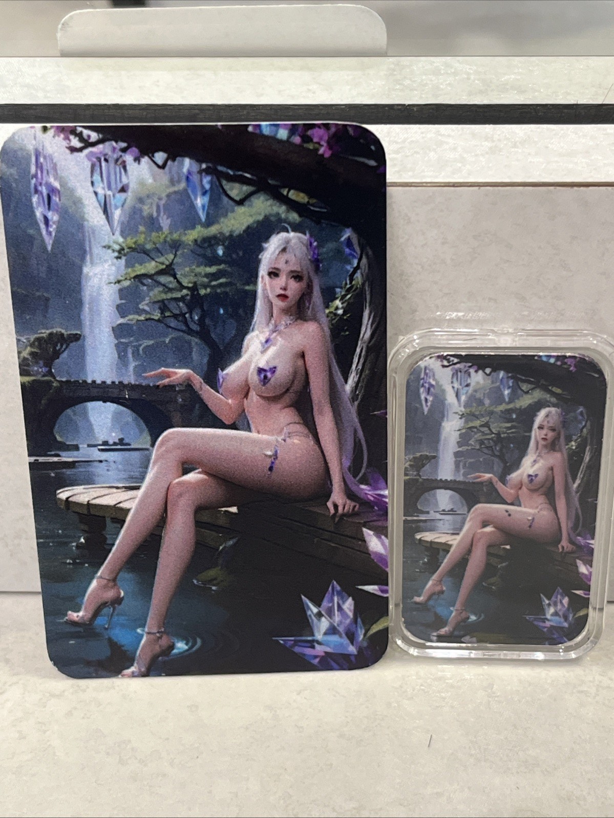 Sexy Women Garden 1 Oz .999 Silver Color Art Bar With COA 1/100