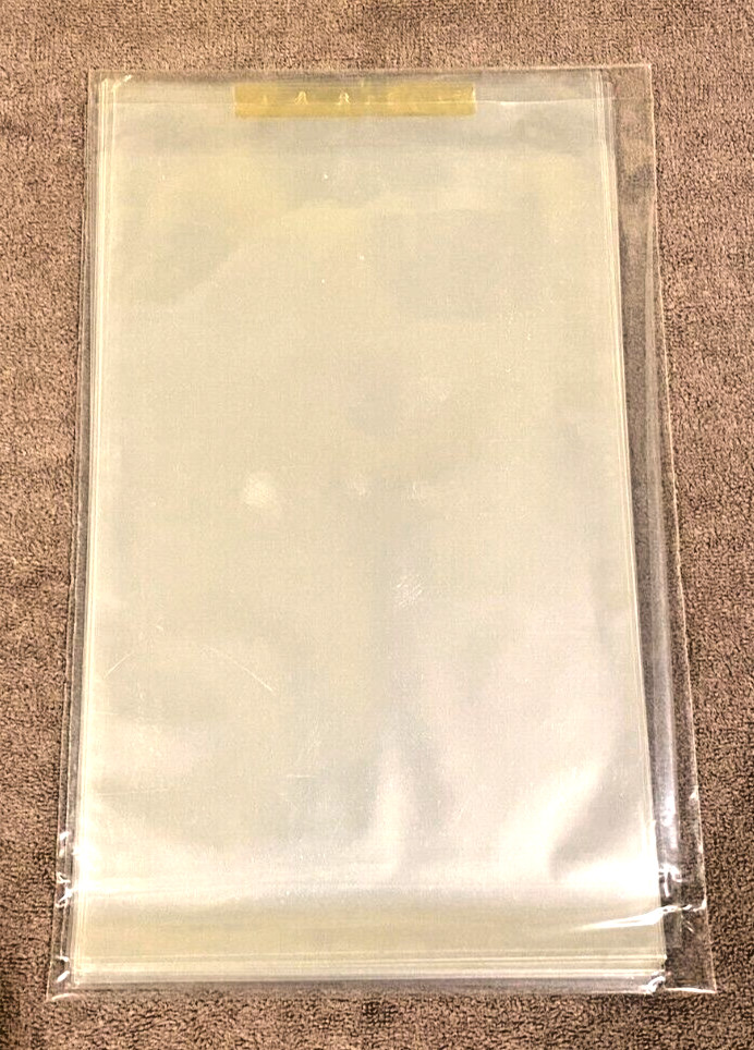 25 Thin “Mylite” MYLAR Sleeves 7 “x 10 1/4″ w/ 1 1/2” Flap VINTAGE “RARE”