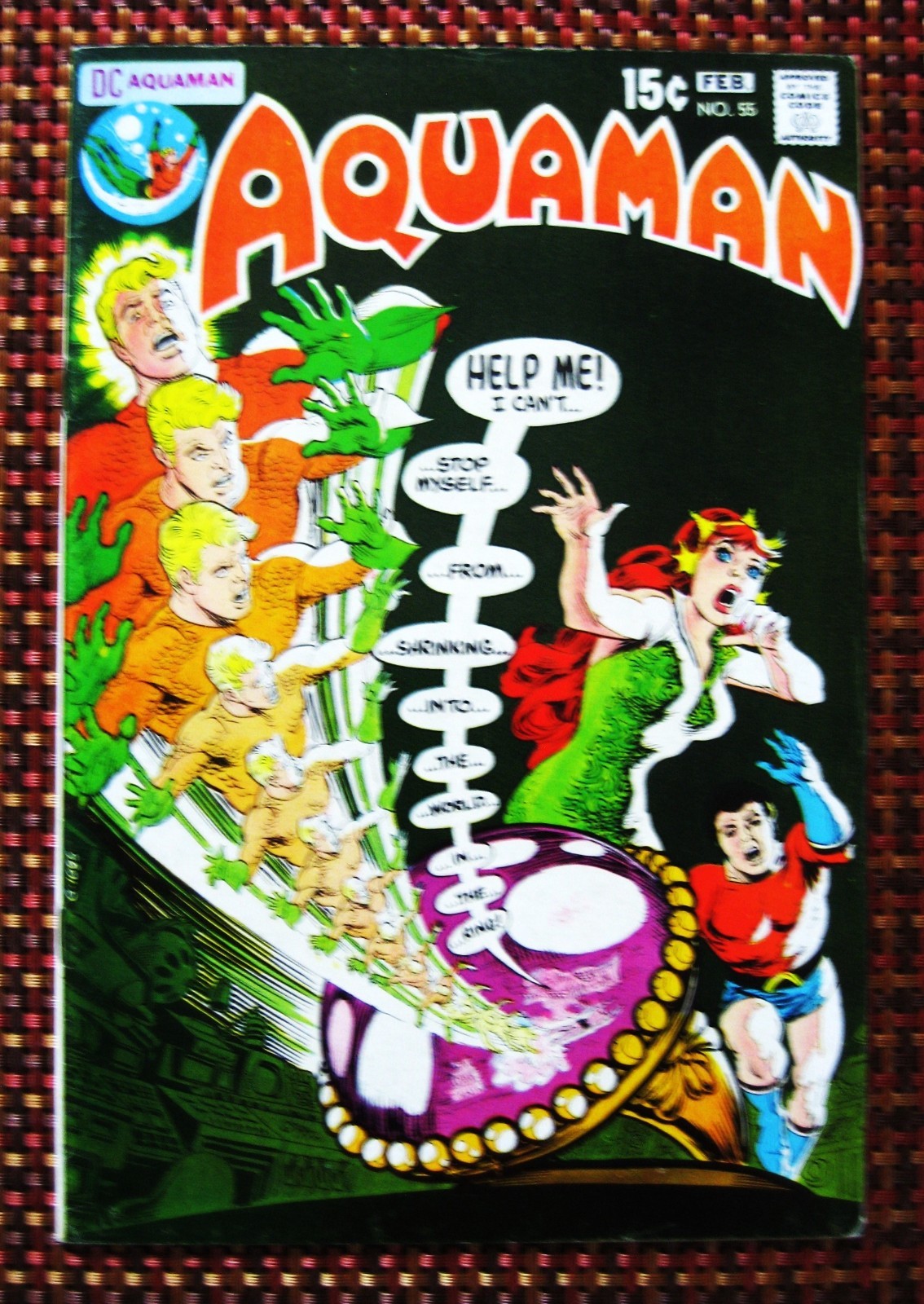 AQUAMAN 55 (DC 1971) – CLASSIC NICK CARDY / JIM APARO ART! DC CHARACTERS GALORE!