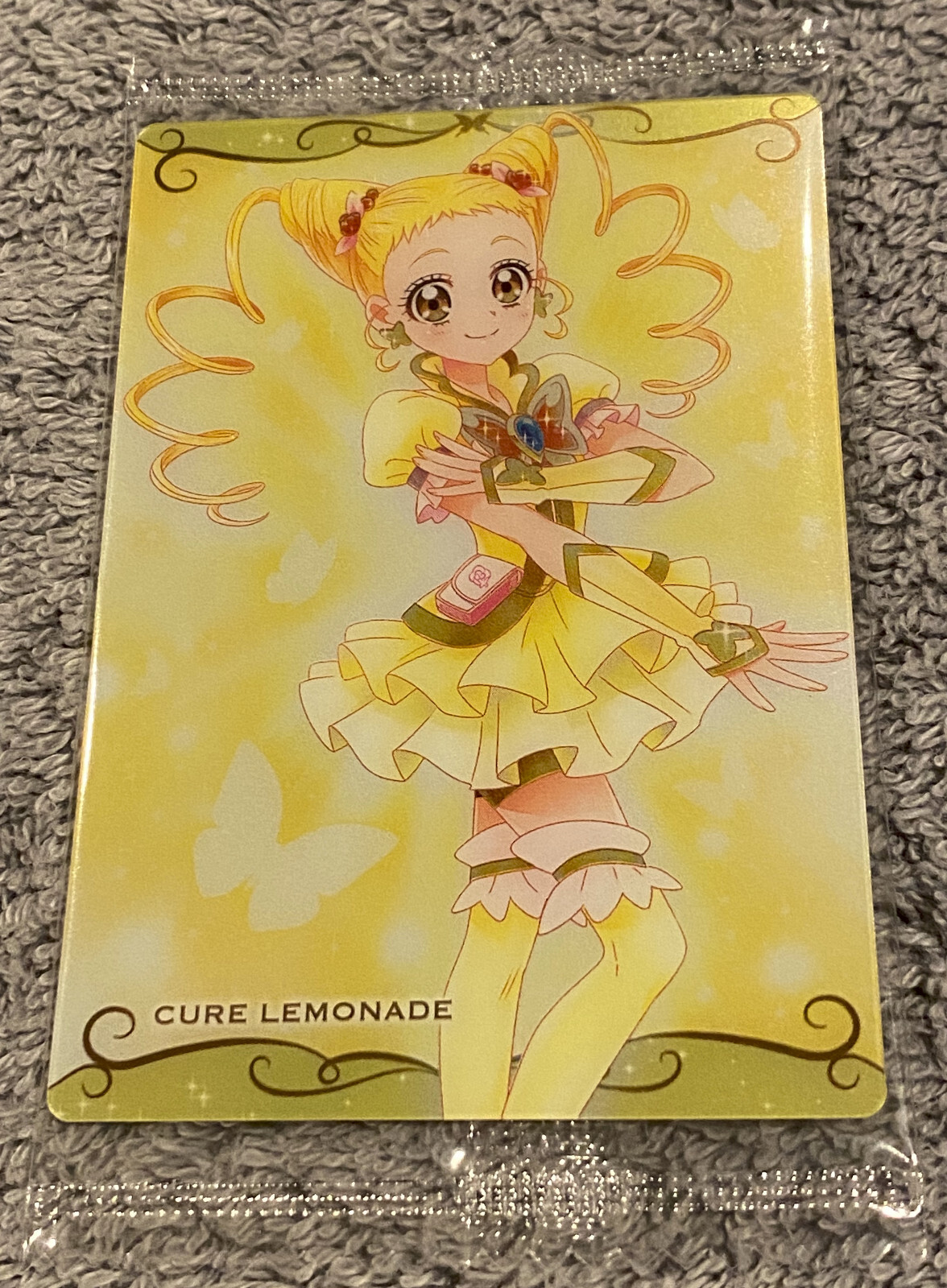 Yes! Precure 5 GoGo! Cure Lemonade Card Precure Wafer Cards 8 One Card Brand New