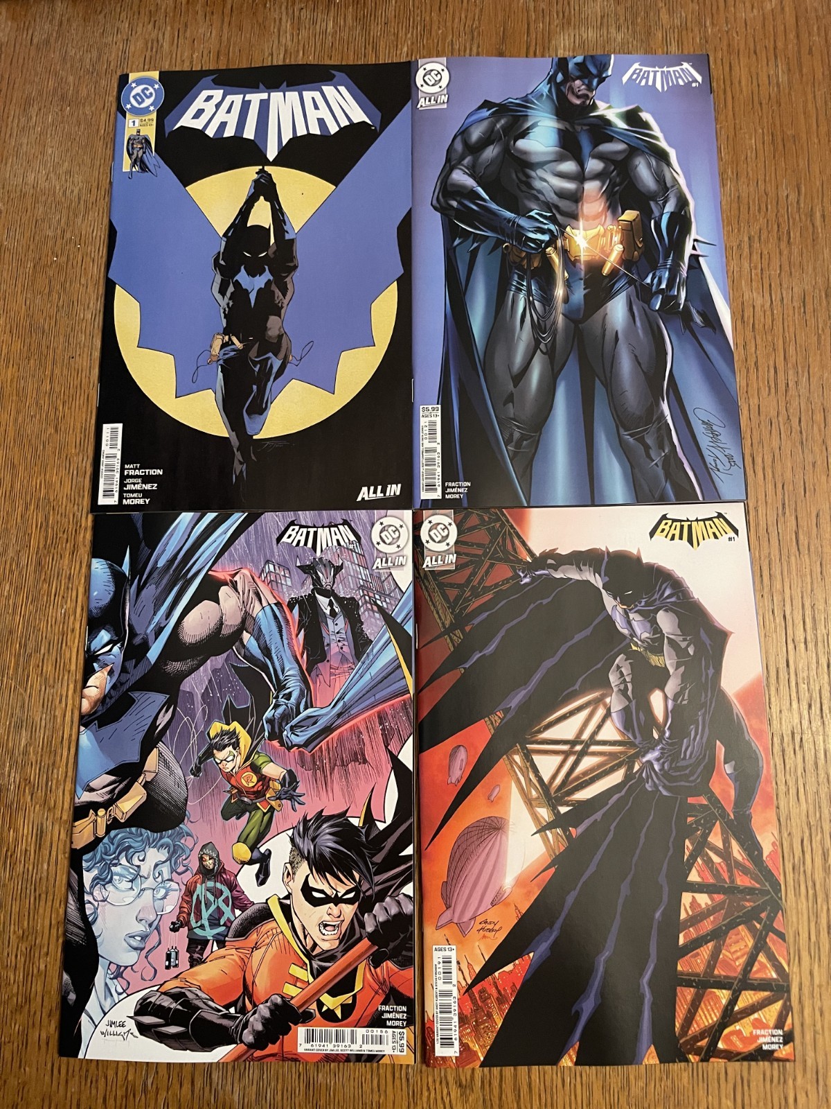 BATMAN #1 A B D E F H J L O LOT 9 DC COMICS 2025 CAMPBELL JIM LEE ANDY KUBERT
