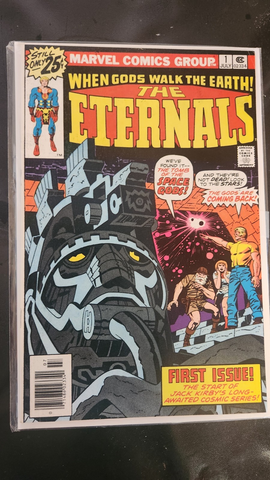 The Eternals #1 25 Cent Variant (Marvel Comics July 1976) Newsstand Variant