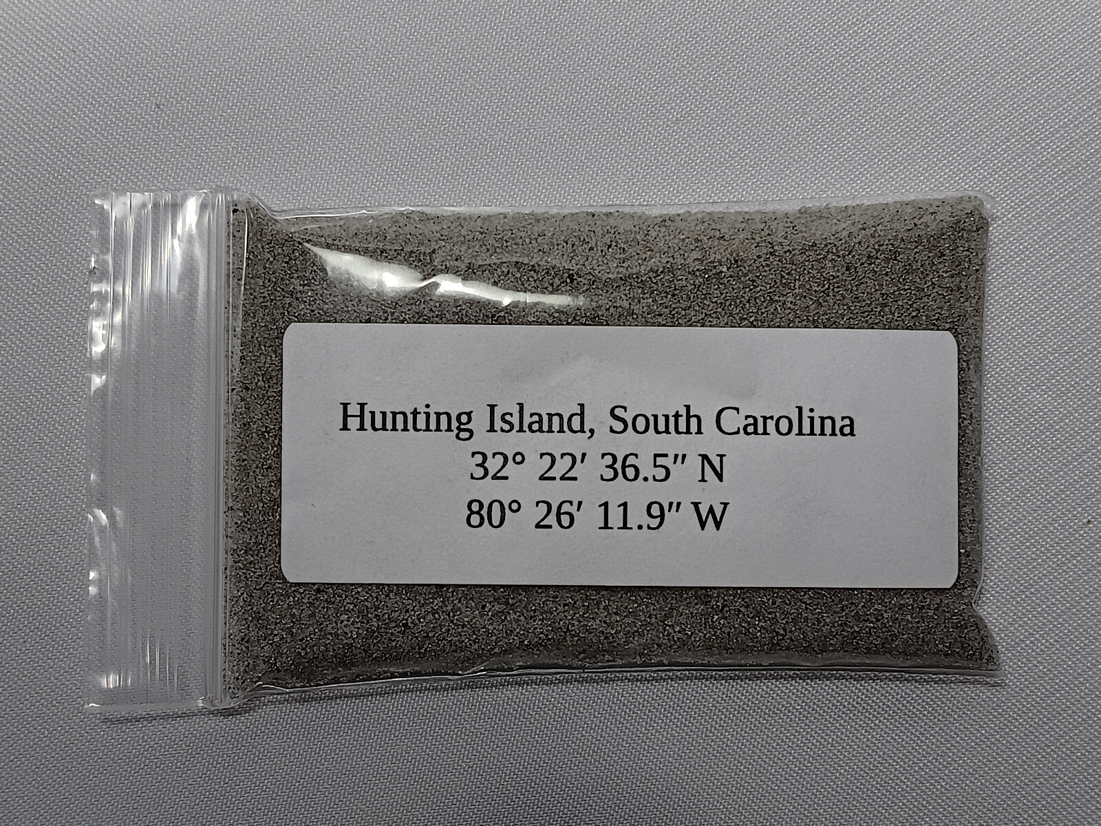 1 oz Hunting Island SC Natural Sand Sample Bag 100% real South Carolina ocean