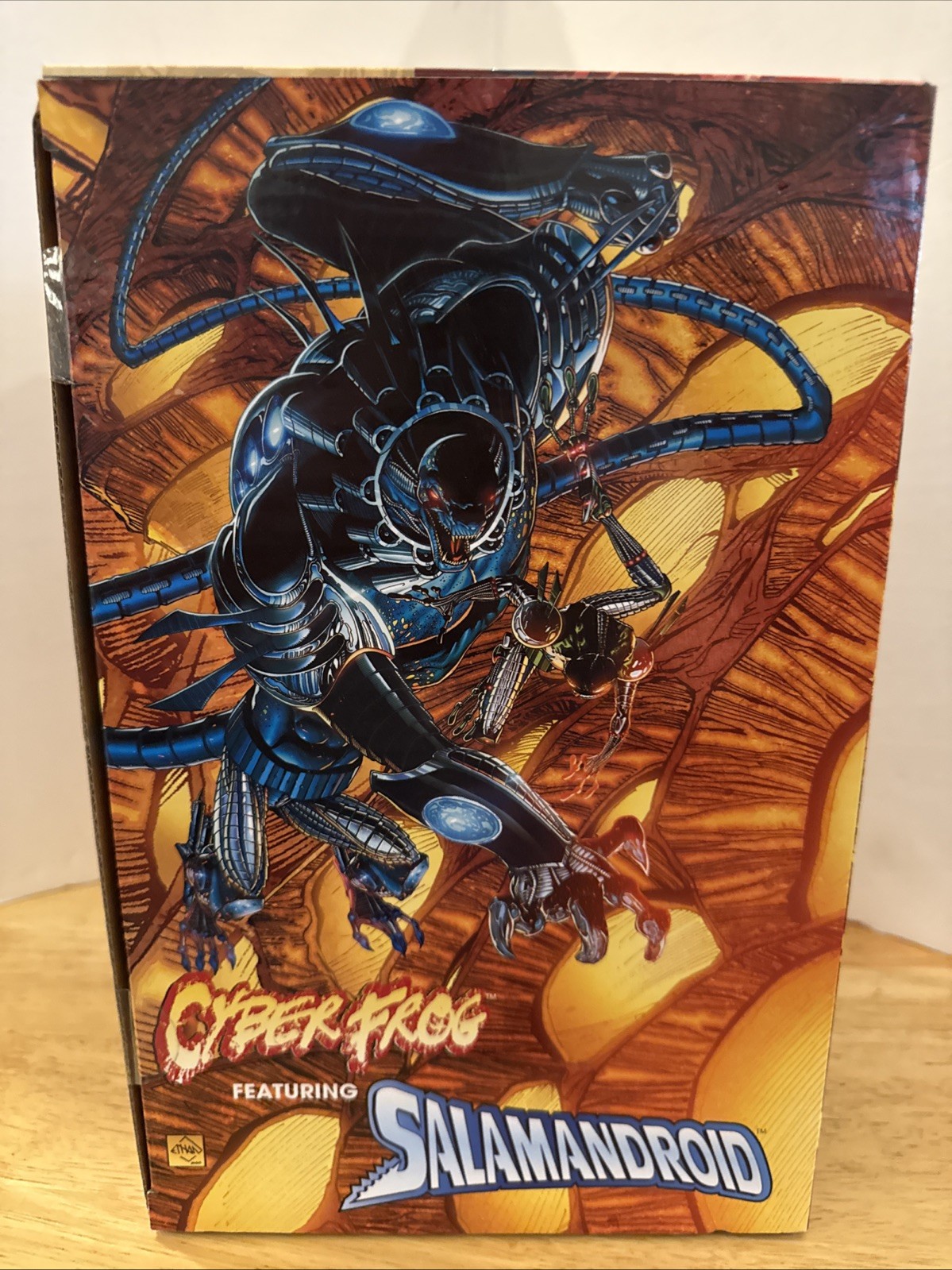 NIB 2021 Salamandroid PVC Figure NIB Cyberfrog: Rekt Planet All Caps Comics
