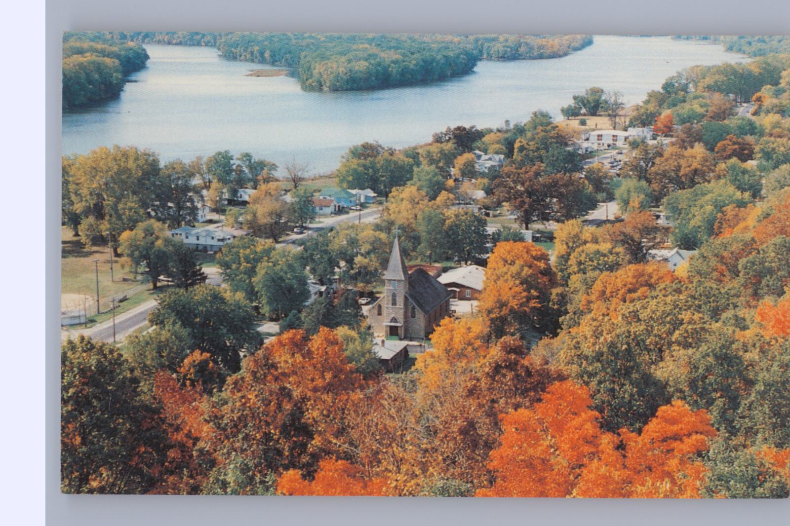 Grafton Illinois Postcard 3.5″x5.5″ Illinois and Mississippi Rivers