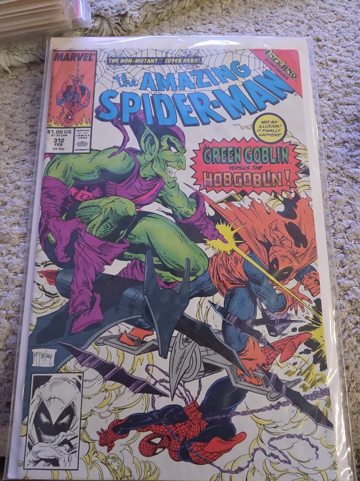 The Amazing Spider-Man #312 1989 Green Goblin Hobgoblin McFarlane Marvel Comics