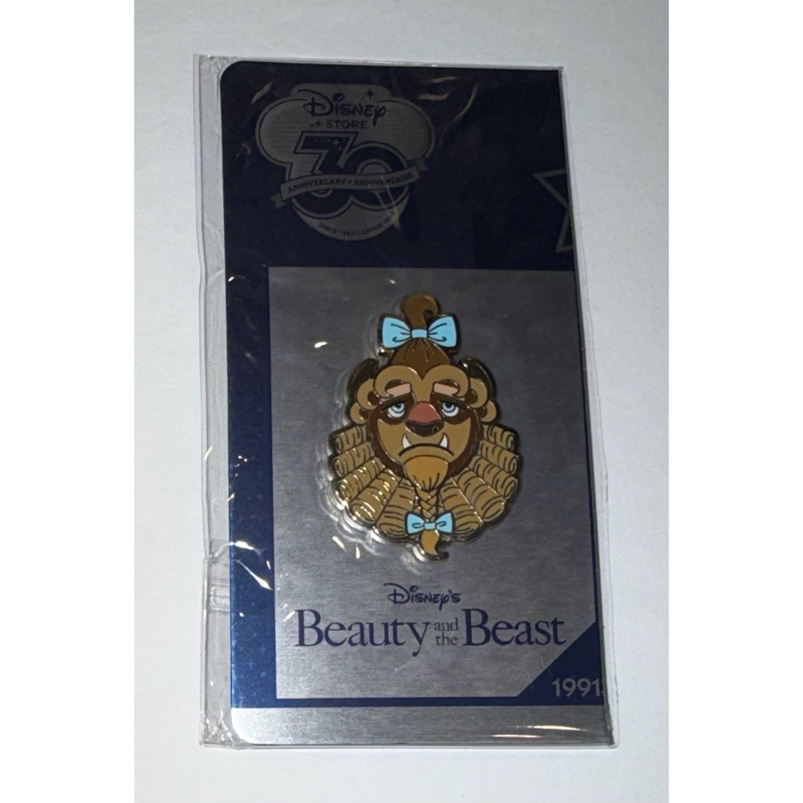 NEW Disney Store Beauty Beast Pin Bad Hair Day Limited Release Anniversary RARE