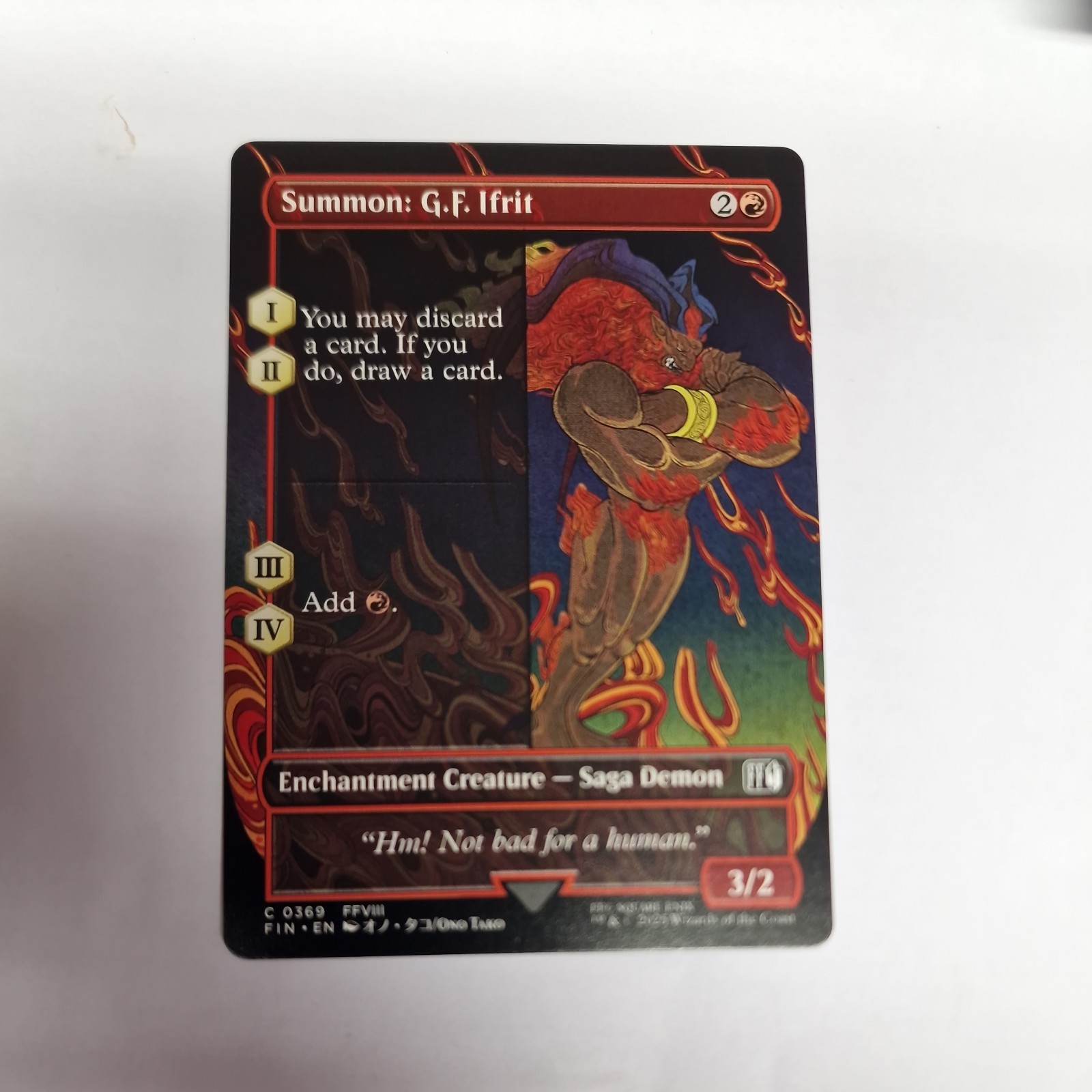 Summon: G.F. Ifrit (Borderless) Final Fantasy NM MTG 0369