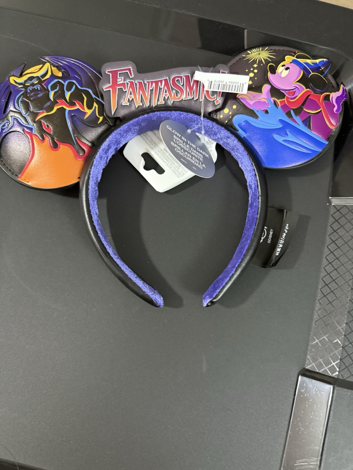 Disney Parks Fantasmic Sorcerer Mickey Minnie Mouse Ears Headband