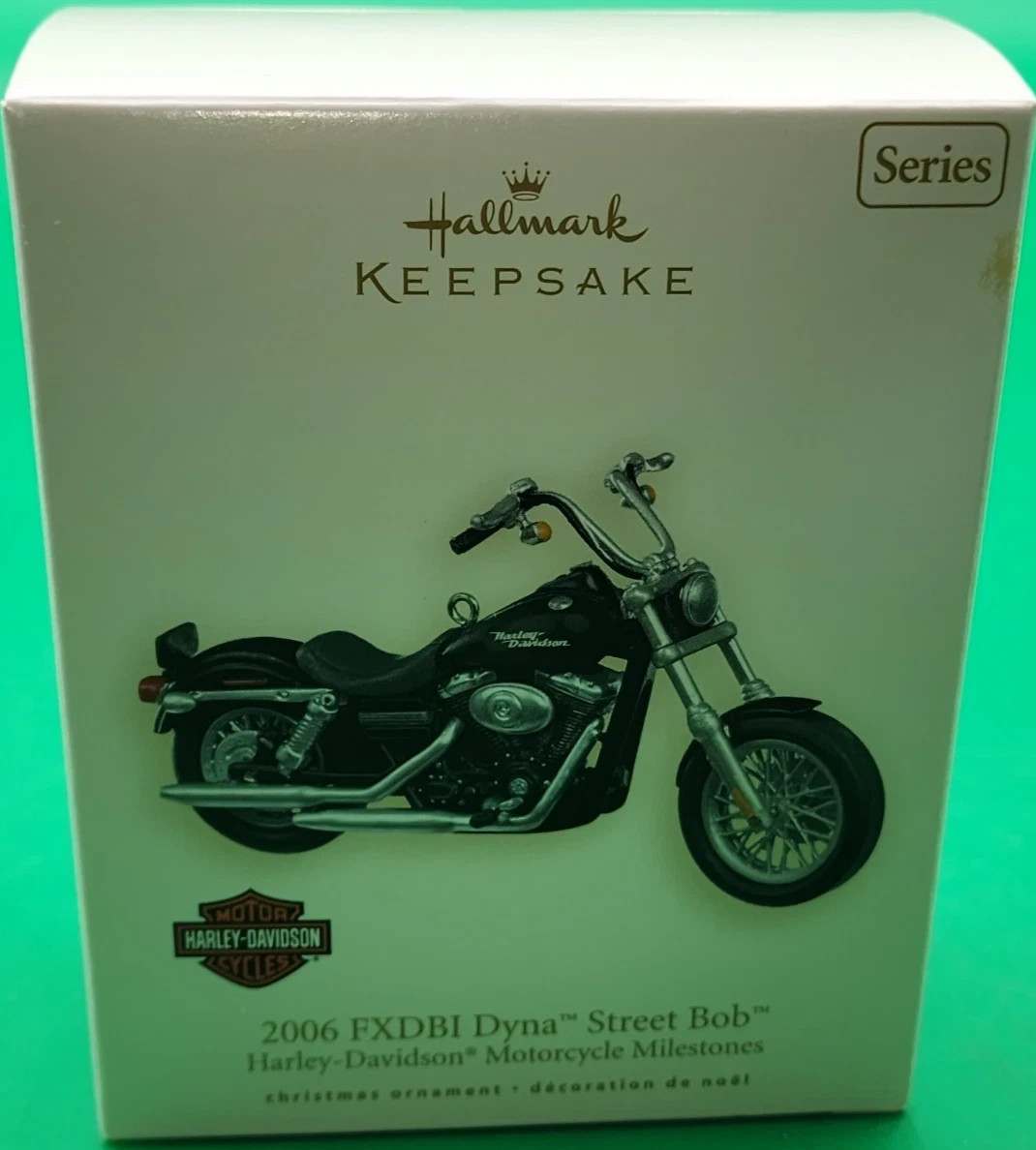 2006 Hallmark FXDBI Dyna Street Bob Harley Motorcycle Ornament-A-10-28-77