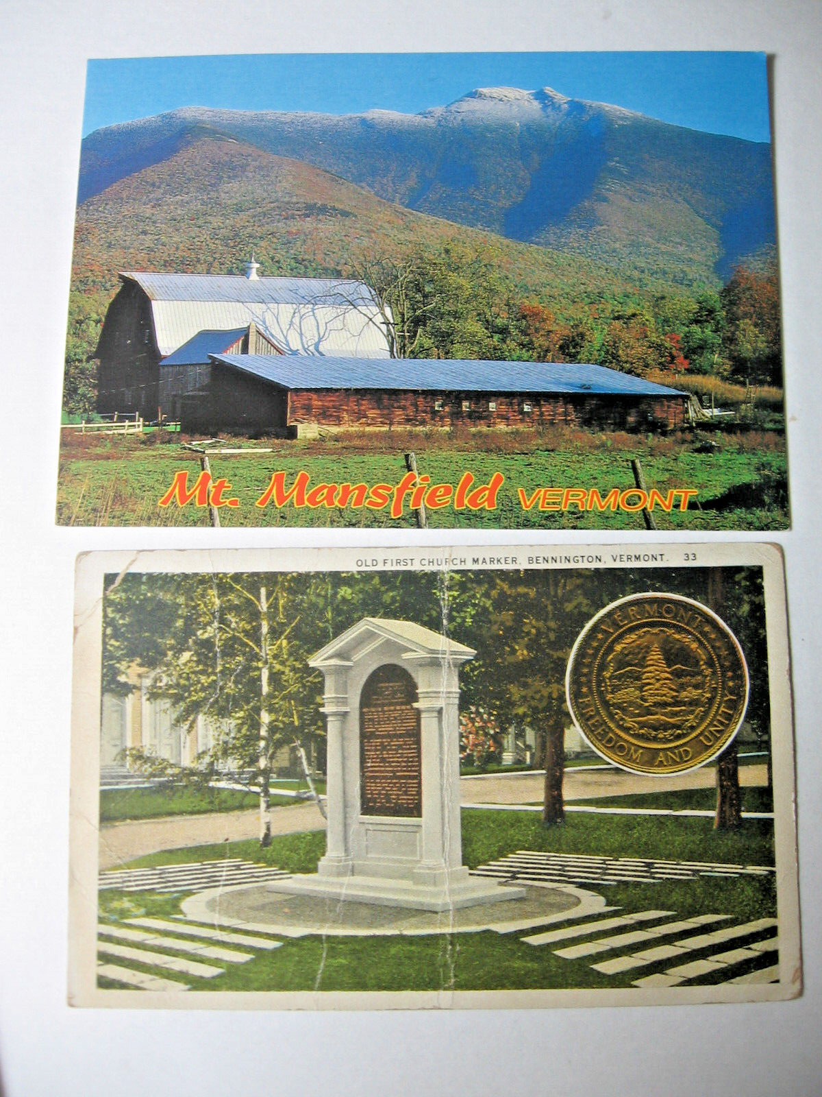 Eight 1920’s -1990’s New England Postcards