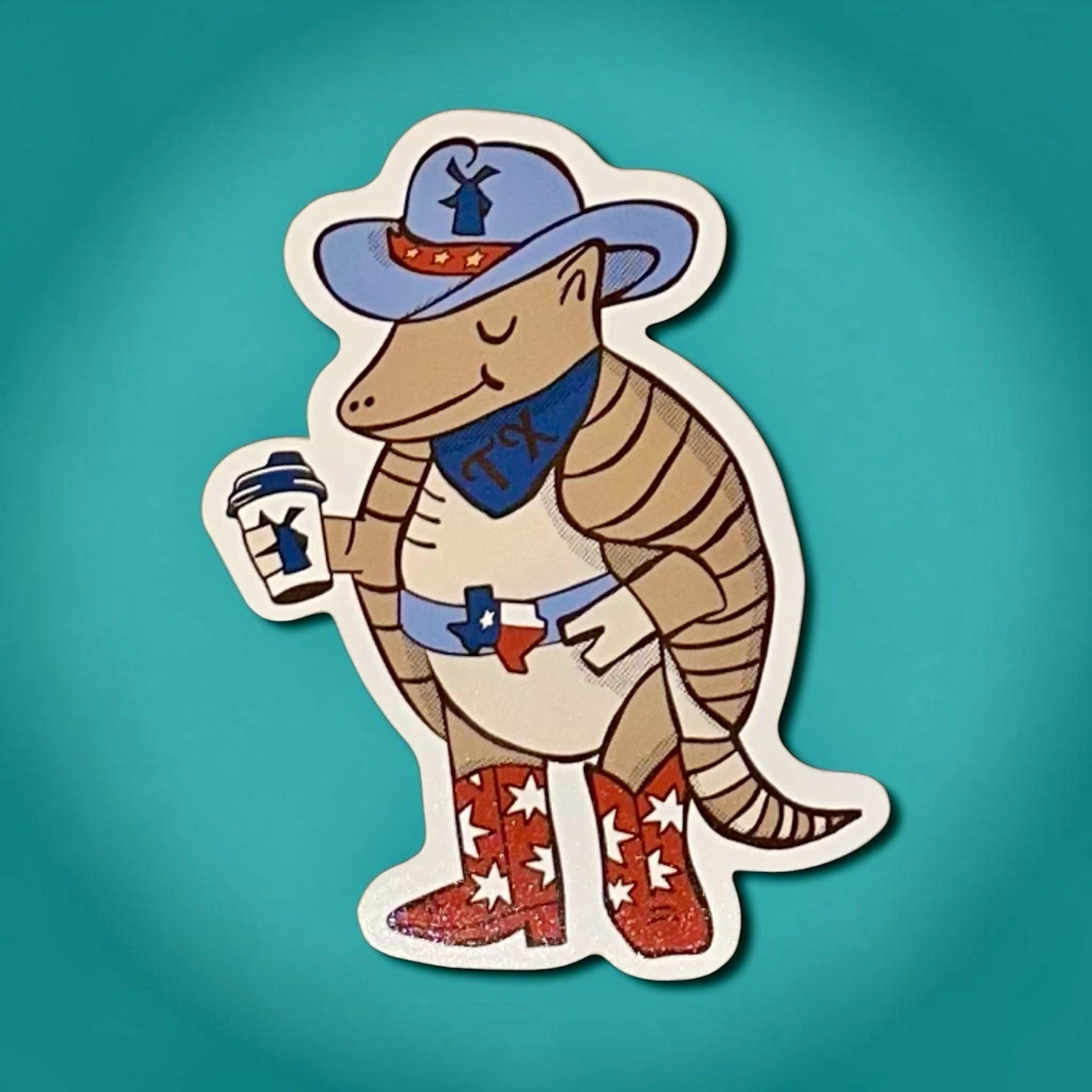 DUTCH Bros TEXAS State Sticker Coffee JUNE 10 2026 Armadillo Free Shipping