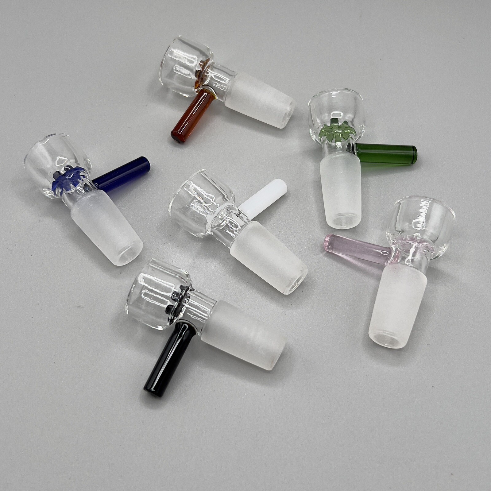 14mm Glass Bowl Piece Bong Water Pipe Slide Snowflake Screen – COLORS