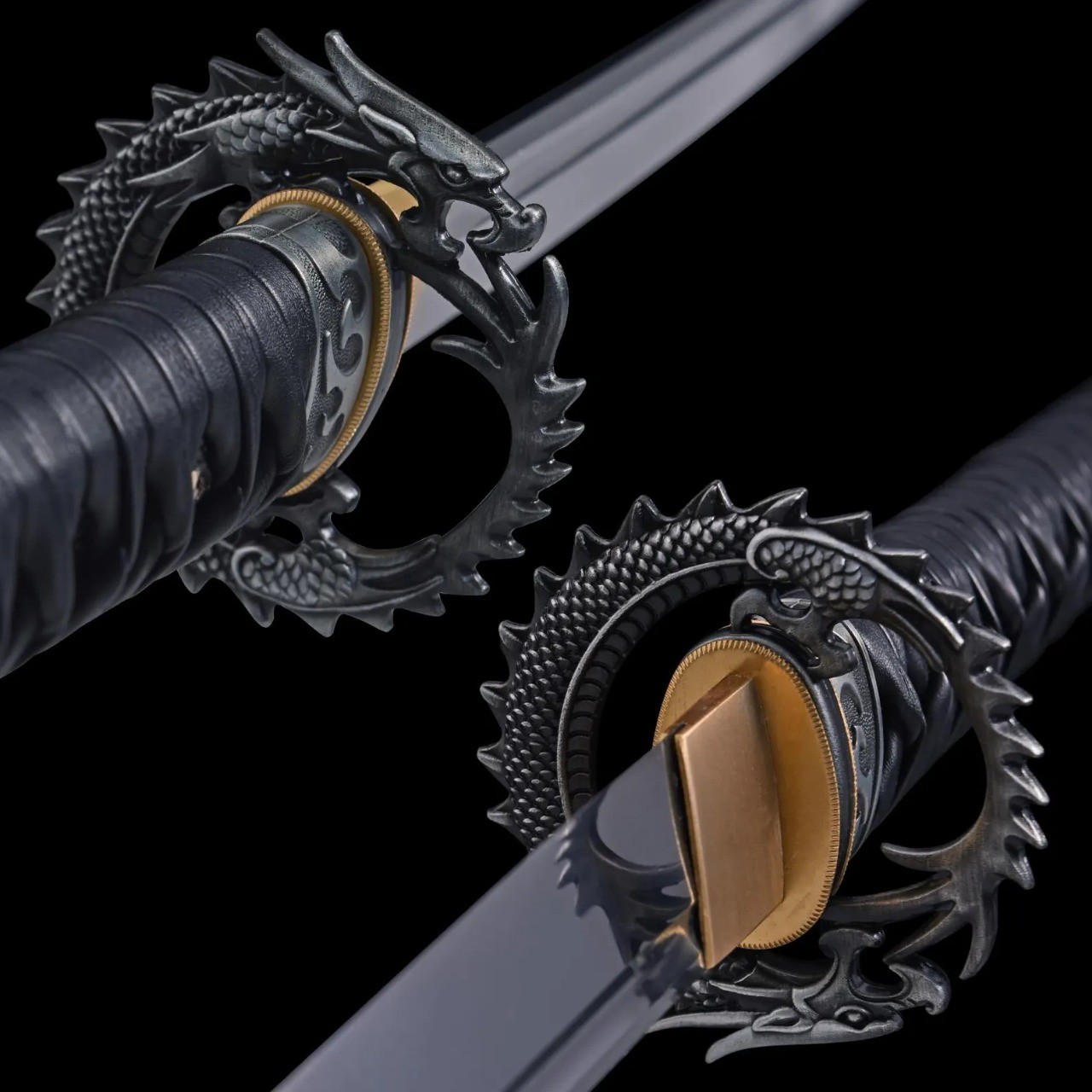 HANDMADE JAPANESE SAMURAI KATANA SWORD DAMASCUS FOLDED STEEL SHARP FULL TANG