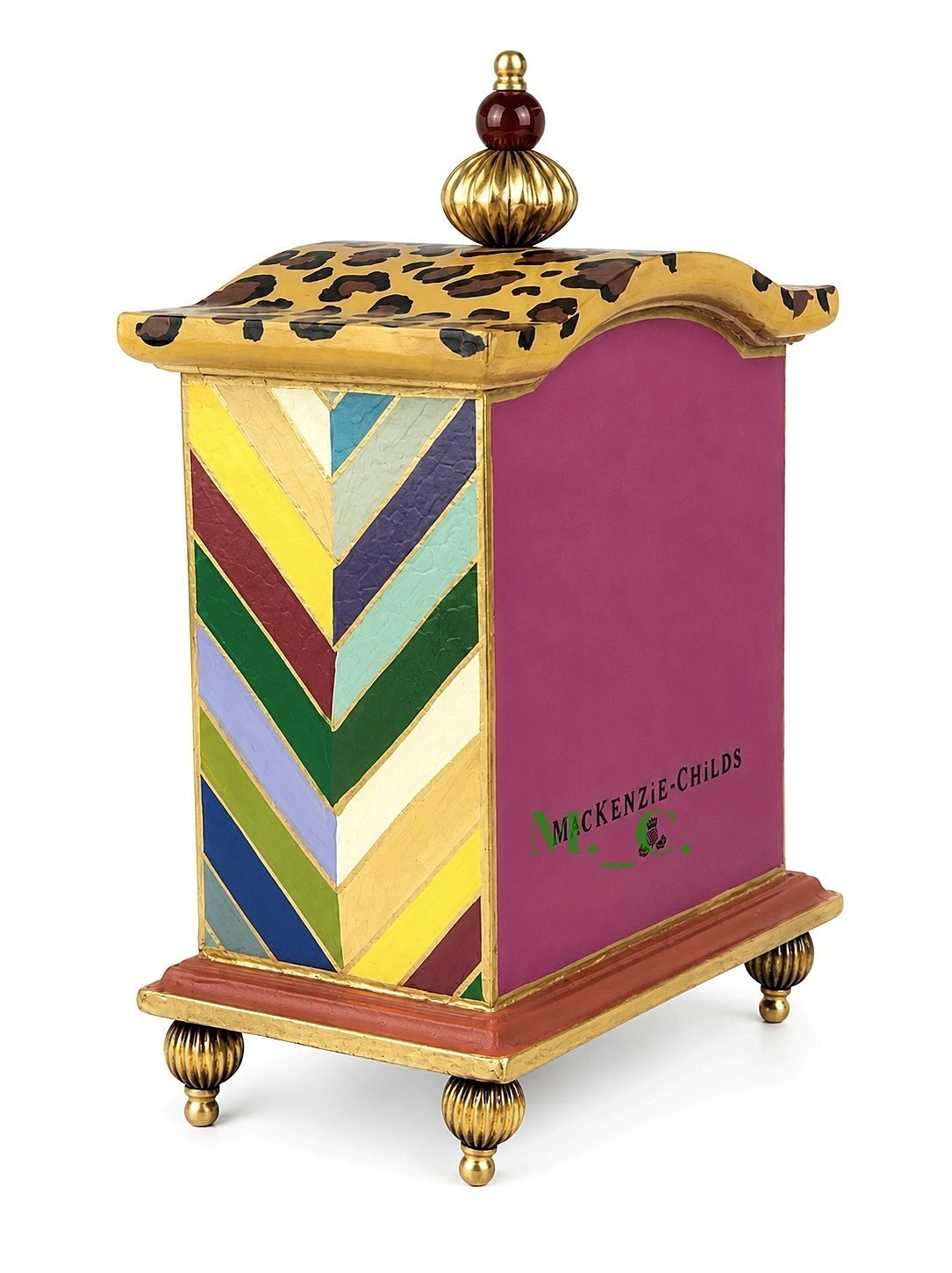 MacKenzie Childs Paradise Clock Desk, Mantel Shelf Brand New No Box