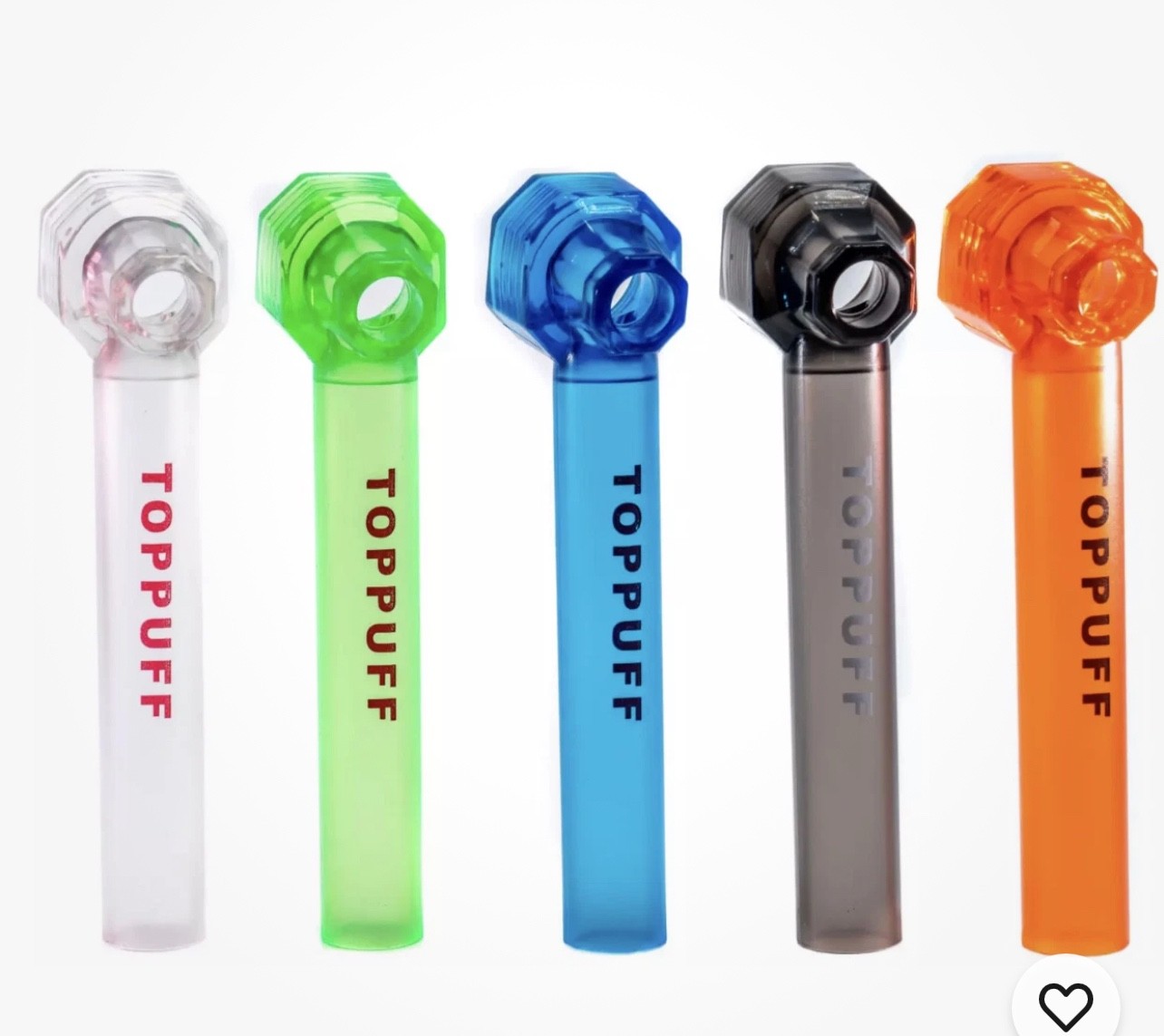 5 Pack Random Colors Top Puff Premium Portable Hookah Bottle Water Bong