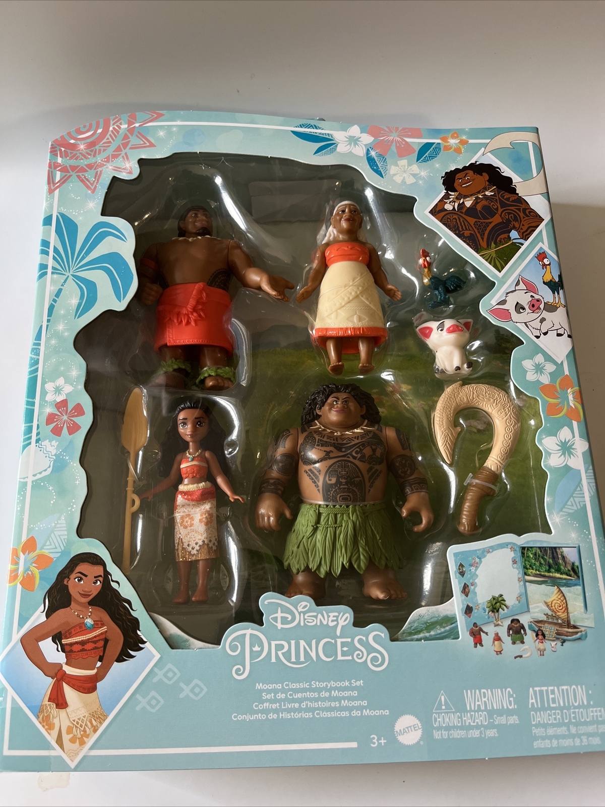 Mattel Disney Princess Moana Classic Storybook Figure Set NEW Disney Collectible