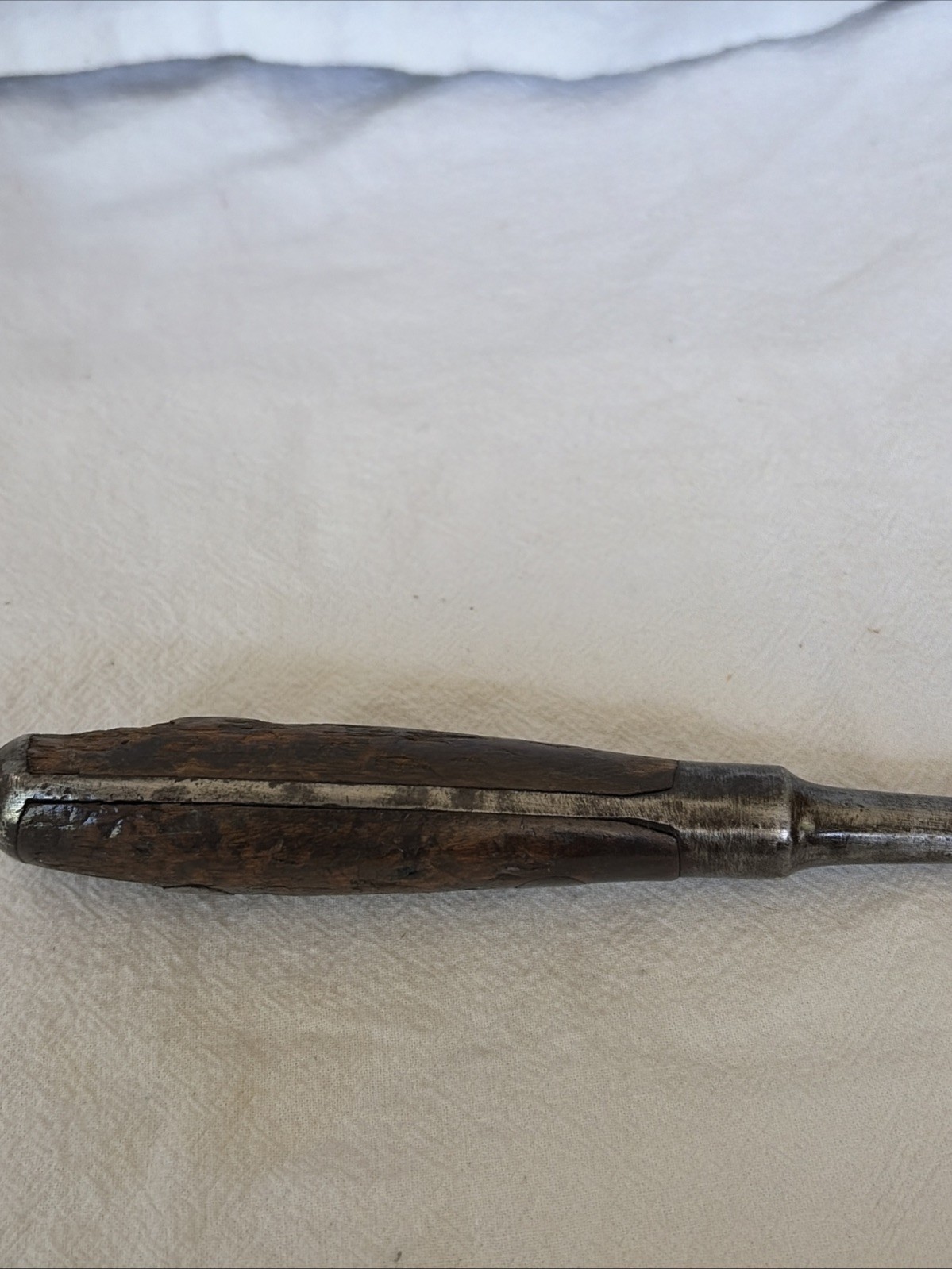 Antique Screwdriver Unmarked Large Rivets And Plenty If Patina. Old Treasure!!!