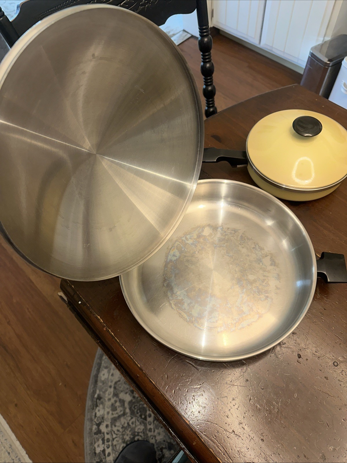 Vtg. West Bend Town House Fry Pans Set of 2 USA Made Great Condition