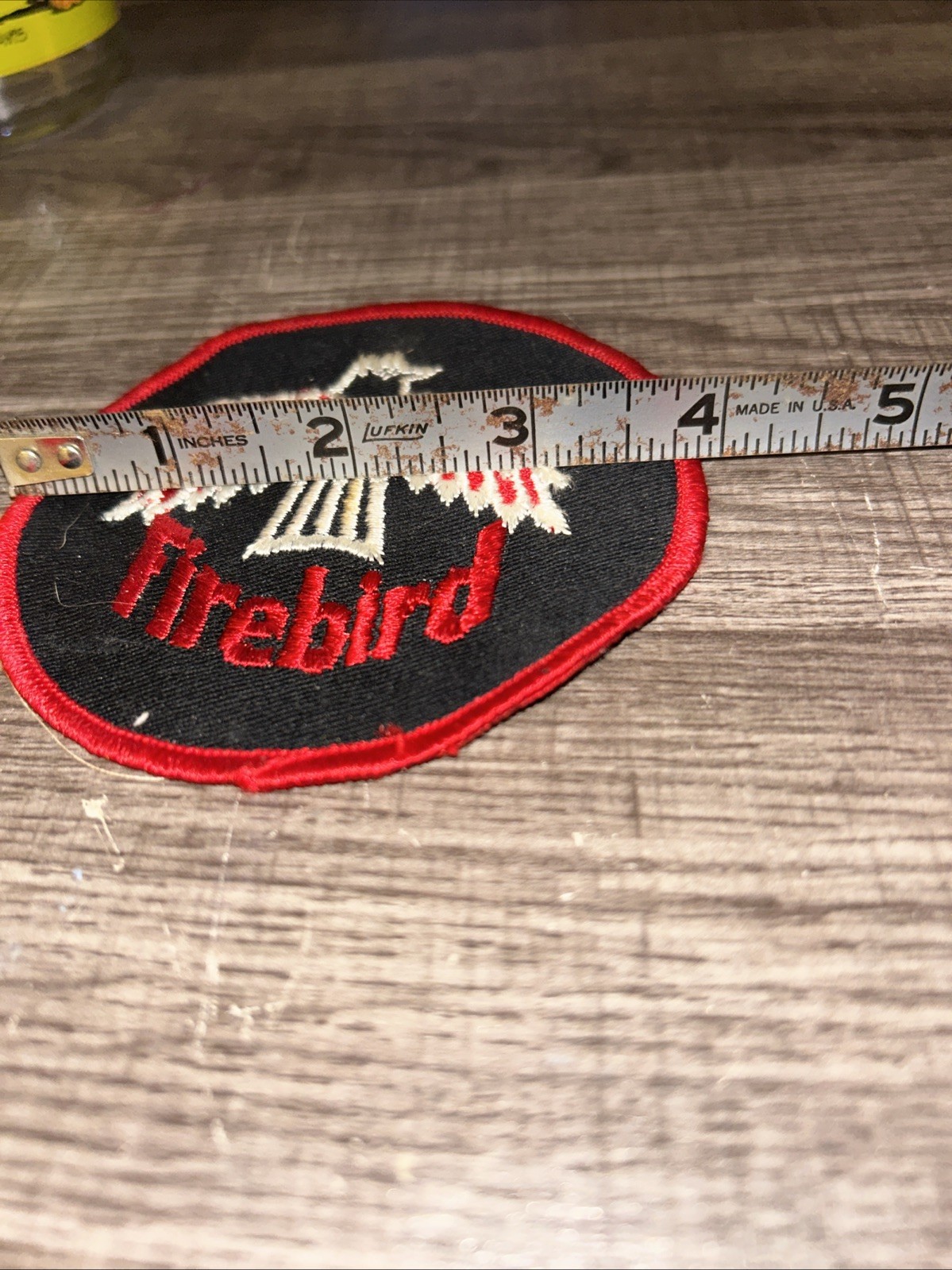 Firebird Patch NOS Vintage ORIGINAL Pontiac Auto Sports Car Hot Rod 4X4 Inches