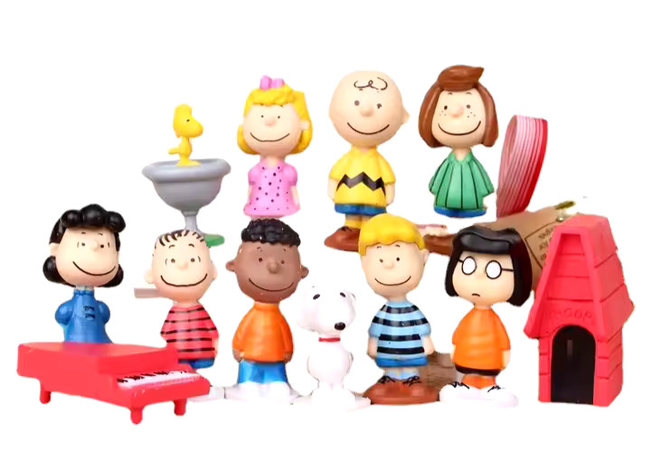 12 PIECES-PEANUTS (SNOOPY) FIGURE SET- ALL THE ONES WE REMEMBER-NEXT DAY SHPNG