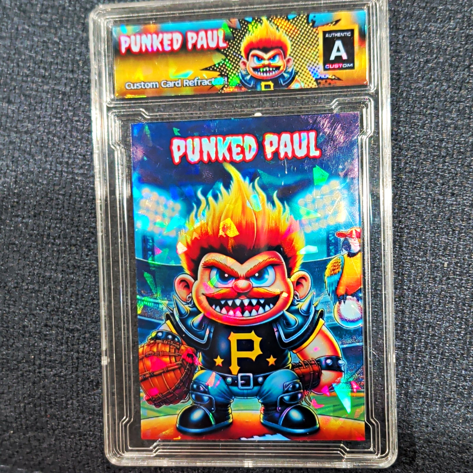 XT Collect Punked Paul 2024 Custom Card Refractor Non-Sport AiGrading A